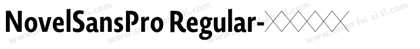 NovelSansPro Regular字体转换